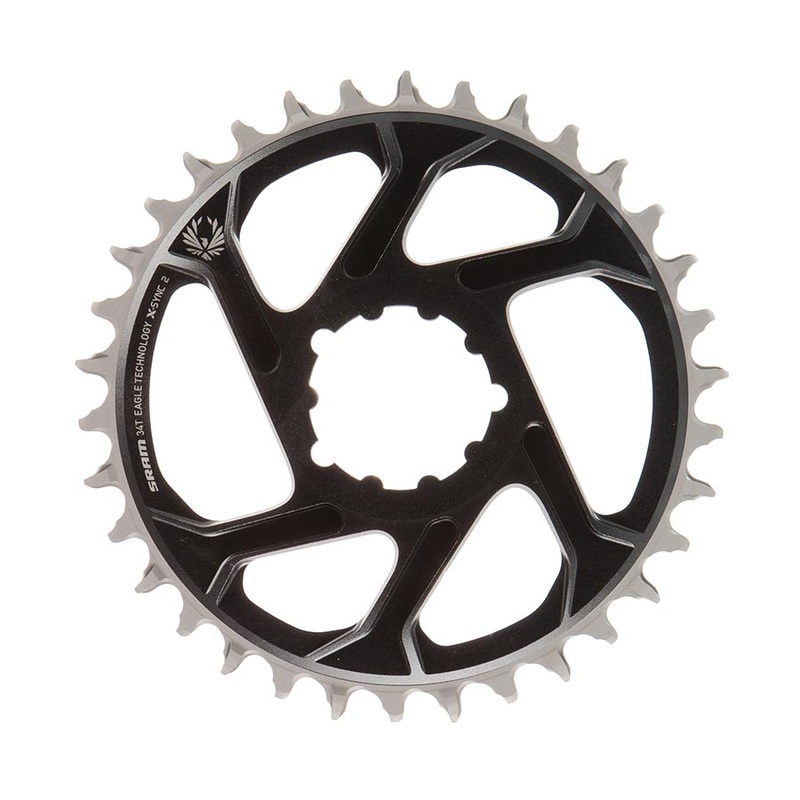 Eagle Chainring Teeth: 34 Speed: 11/12 BCD: Direct Mount Aluminum Lunar/Polar Grey 6mm