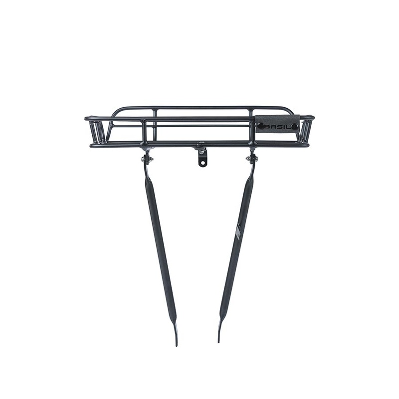 Portland Front Rack Aluminum Black