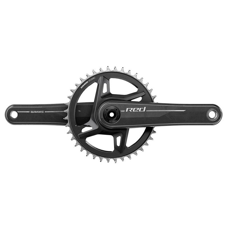 Red 1x XPLR E1 Crankset Speed: 12/13 Spindle: 28.99mm BCD: Direct Mount 8 Bolt 42 DUB 167.5mm Black Road Disc