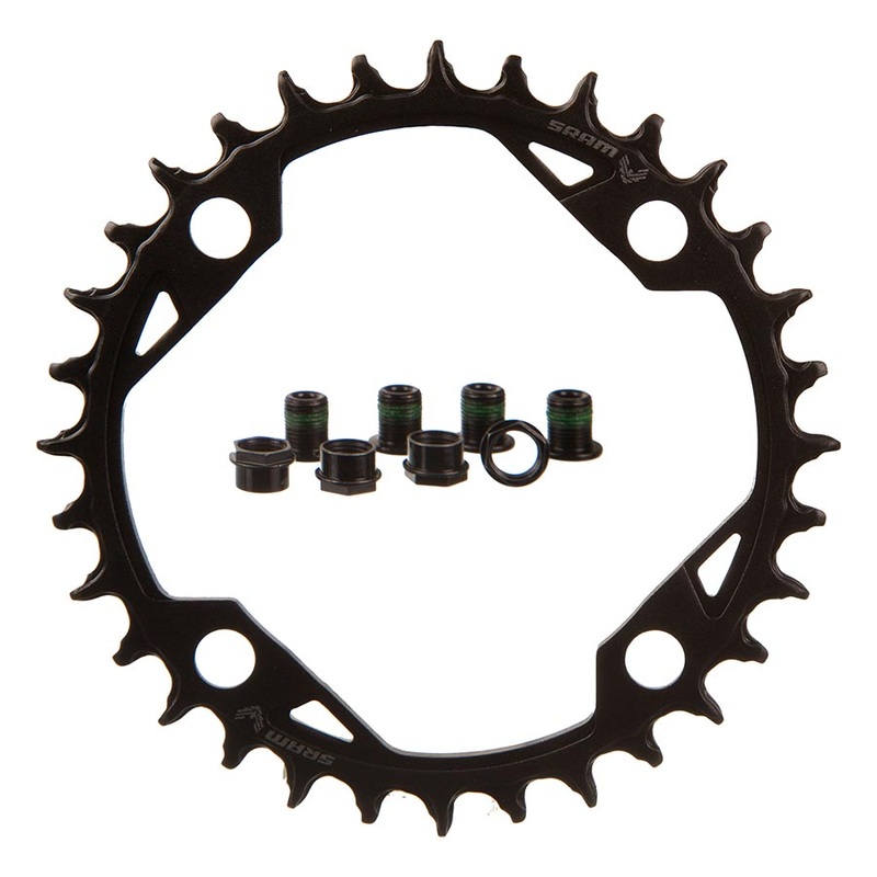 T-Type Light eMTB Chainring Teeth: 32 Speed: 12 BCD: 104 Bolts: 4 Aluminum Black