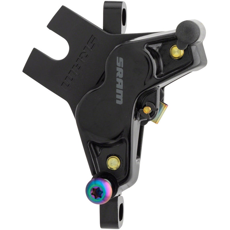 G2 Ultimate Disc Brake Caliper Assembly – Post Mount Gloss BLK Rainbow Hardware A2