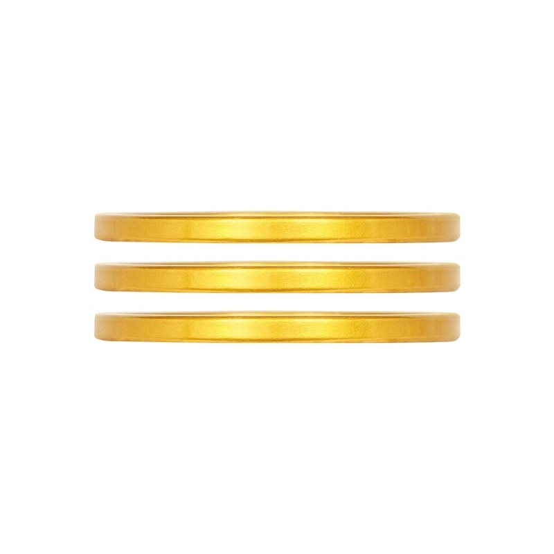 iRiX Headset Spacer 1-1/8 Height: 2.5mm Aluminum Gold 3pcs