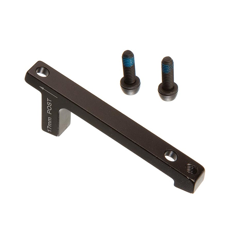 Post Bracket 17P – 203mm Rear Mount to 220mm Rotor Adaptor Includes Stainless Caliper Mounting Bolts BLK