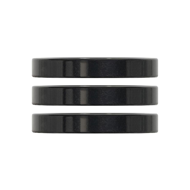 iRiX Headset Spacer 1-1/8 Height: 5mm Aluminum Black 3pcs