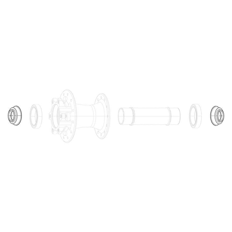 Conversion caps Front hub (12×100 (X0 900 Rise 60 Roam 30 Roam 40 Roam 60 Rail 40 Rise XX)