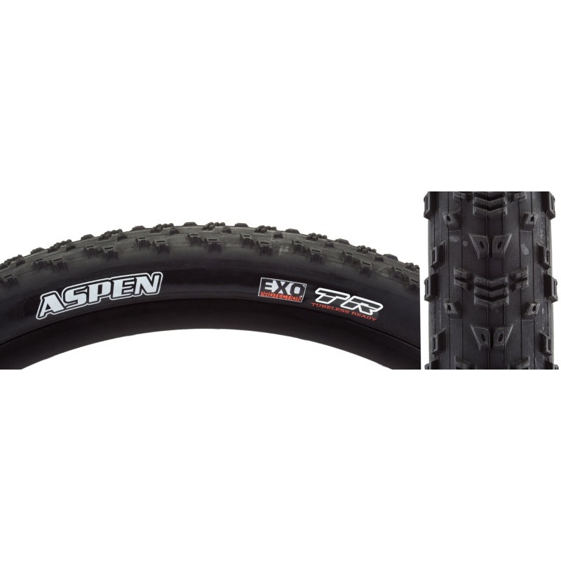 Aspen Tire – 29 x 2.4 Tubeless Folding BLK MaxxSpeed EXO Wide Trail E-25 29 x 2.4″