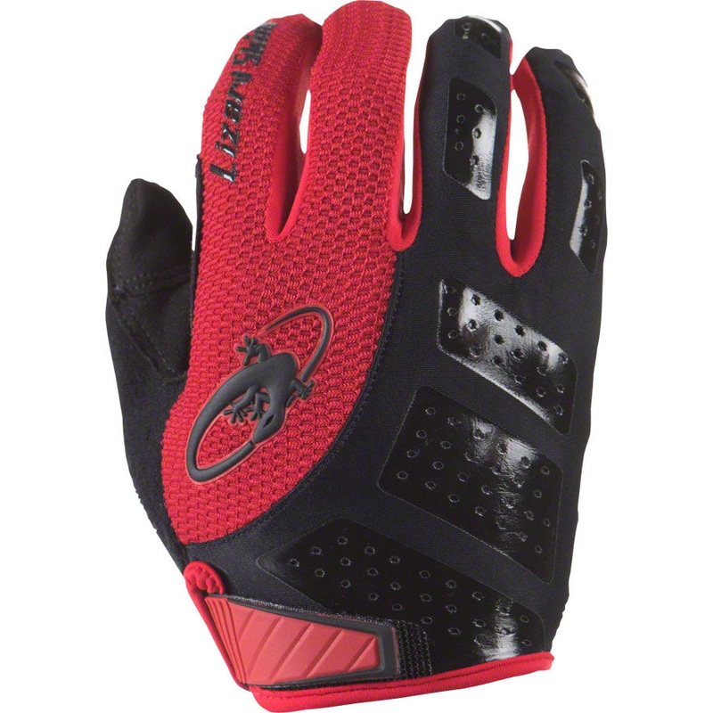 Monitor SL Gloves – Jet Black/Crimson Full Finger Medium