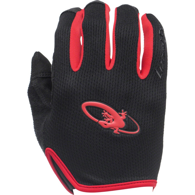 Monitor AM Gloves – Jet Black/Crimson Full Finger Medium