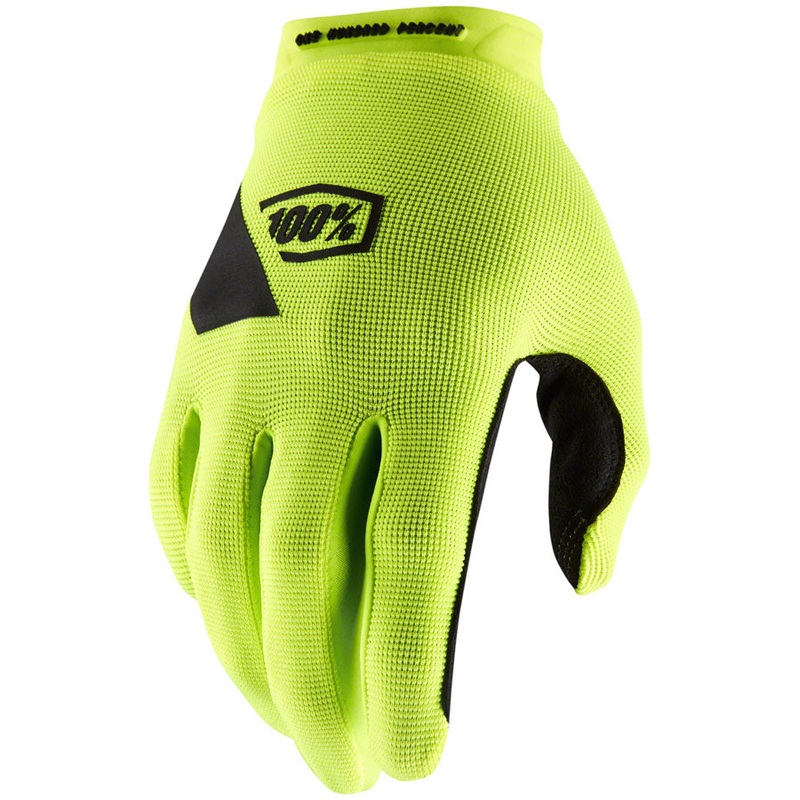Ridecamp Gloves – Flourescent Yellow Full Finger Mens Small