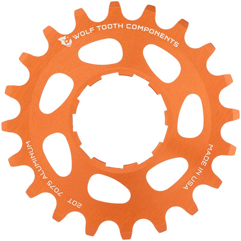 Single Speed Aluminum Cog – 20t Compatible 3/32″ Chains Orange