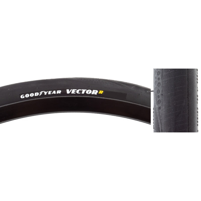 Zipp Goodyear VectorR NSW Road Tire 700x30C Folding Tubeless Ready Dynamic:UHP R:Shield Black 700 x 30c