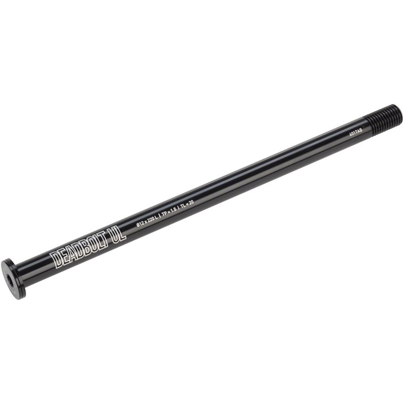 Deadbolt Ultralight Thru-Axle Rear 12mm Axle Diameter 220mm Length 1.5 Thread Pitch 20mm Thread Length