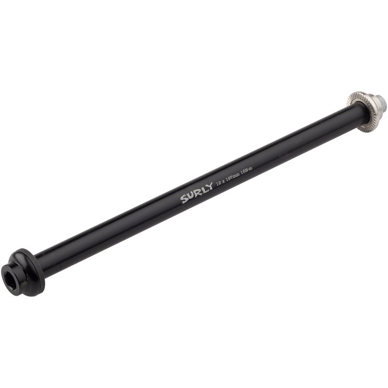 Rear Thru-Axle – 12×197 mm Chromoly Black