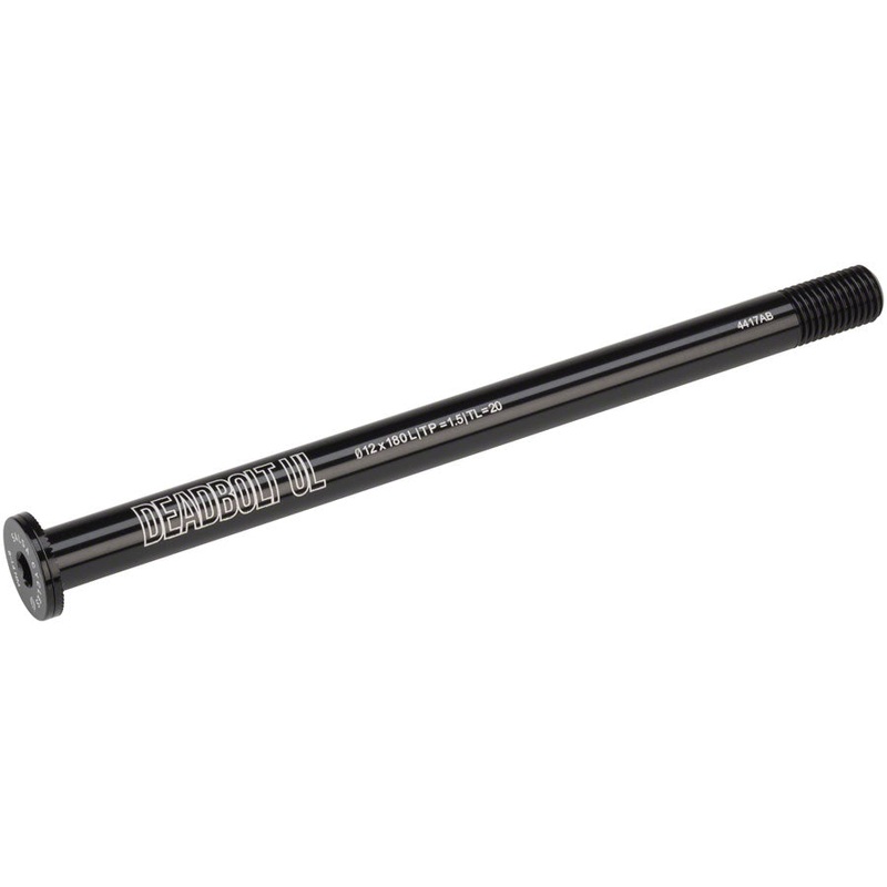 Deadbolt Ultralight Thru-Axle Rear 12mm Axle Diameter 180mm Length 1.5 Thread Pitch 20mm Thread Length