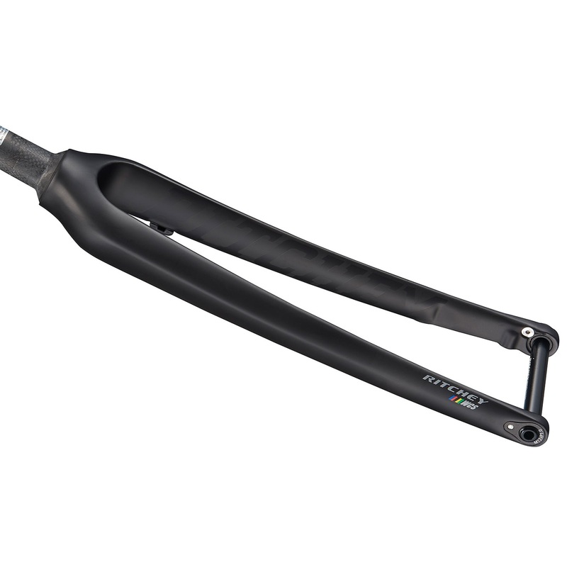 WCS Carbon Cross Disc Fork – Tapered 45mm Rake 12mm Thru Axle Flat Mount 2020 Model Matte Carbon