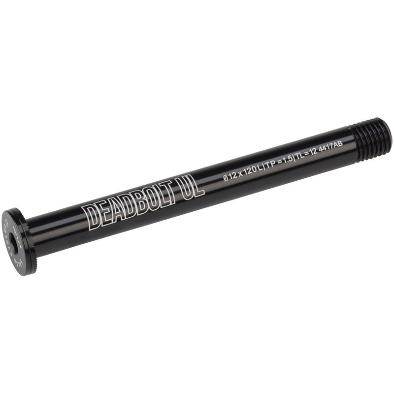 Deadbolt Ultralight Thru-Axle Front 12mm Axle Diameter 120mm Length 1.5 Thread Pitch 12mm Thread Length
