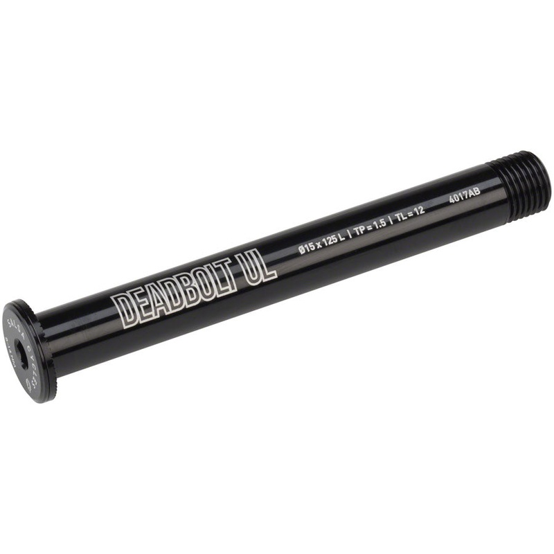 Deadbolt Ultralight Thru-Axle Front 15mm Axle Diameter 125mm Length 1.5 Thread Pitch 12mm Thread Length