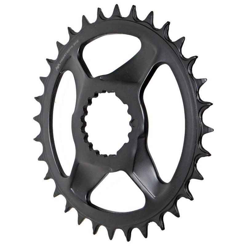 Comet MegaTooth Direct Mount Chainring – 30t Direct Mount For 12-Speed Shimano Hyperglide+ BLK