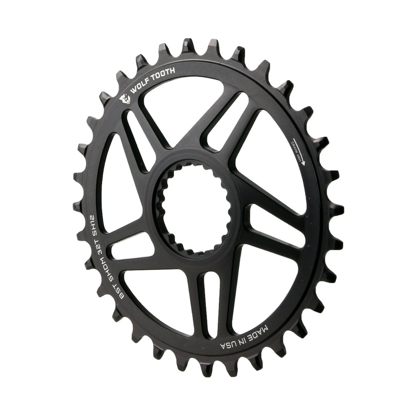 Direct Mount Chainring – 32t Shimano Direct Mount For Boost Cranks 3mm Offset Requires 12-Speed Hyperglide+ Chain BLK