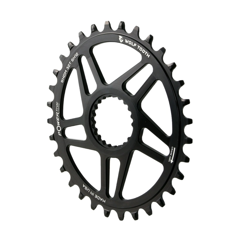 Elliptical Direct Mount Chainring – 32t Shimano Direct Mount Boost 3mm Offset Requires 12-Speed Hyperglide+ Chain BLK