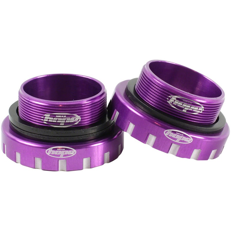 BSA30 Threaded Bottom Bracket – 68/73/83/100/120mm For 30mm Spindle Stainless Purple