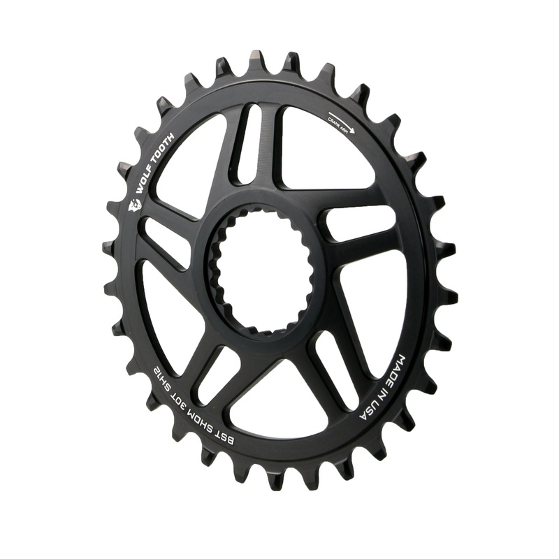 Direct Mount Chainring – 30t Shimano Direct Mount For Boost Cranks 3mm Offset Requires 12-Speed Hyperglide+ Chain BLK