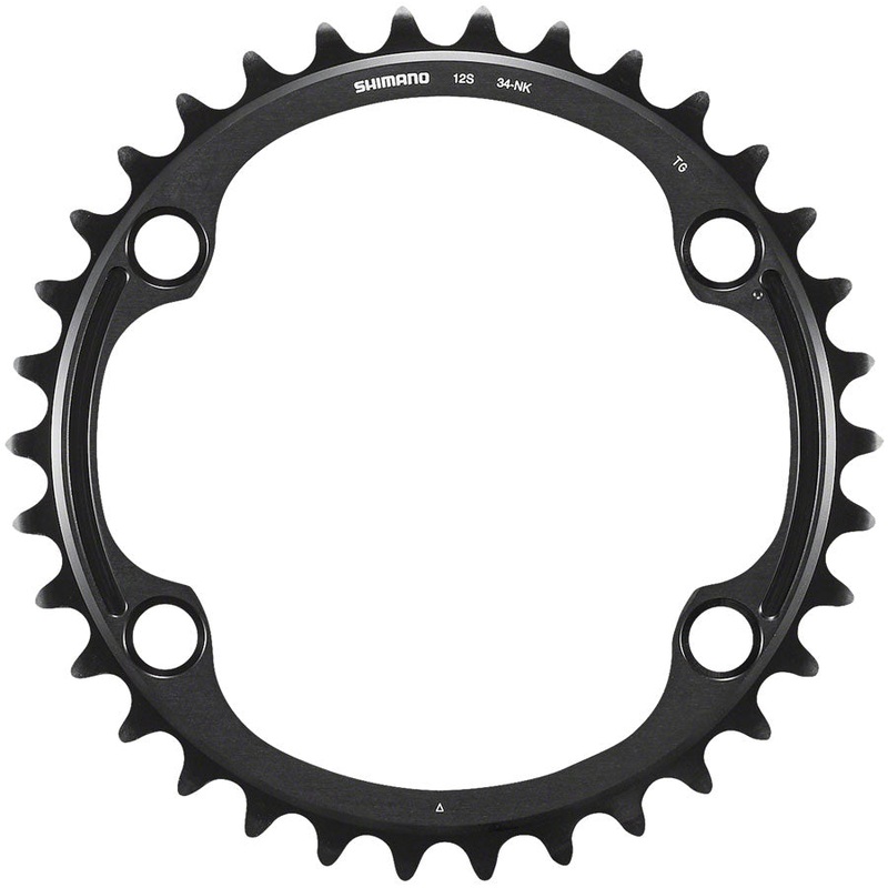 Dura-Ace FC-R9200 12-Speed Chainring – 34t Asymmetric 110 BCD BLK NK