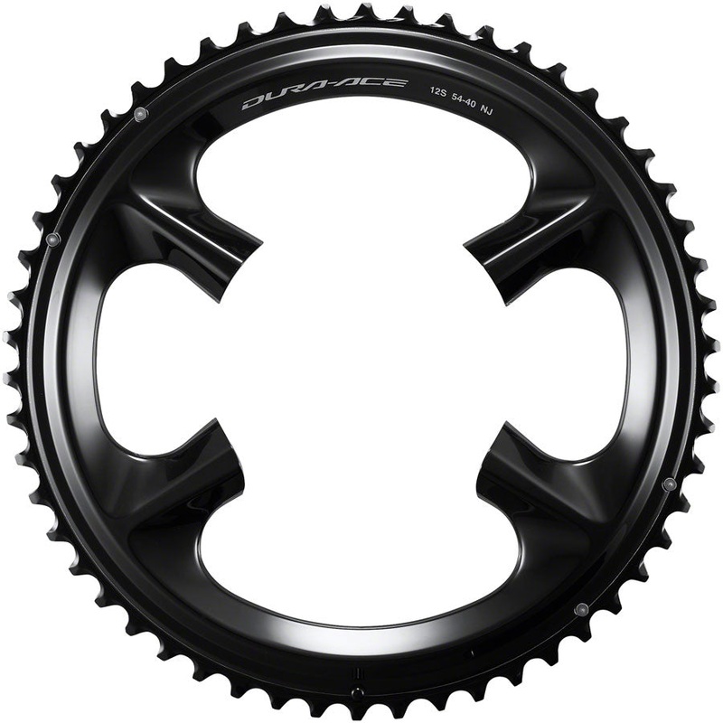 Dura-Ace FC-R9200 12-Speed Chainring – 54t Asymmetric 110 BCD BLK NJ