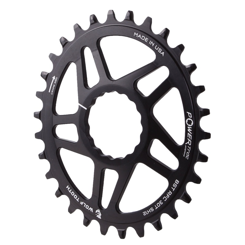 Elliptical Direct Mount Chainring – 30t RaceFace CINCH Boost Drop-Stop ST Shimano 12 Speed HG+ BLK