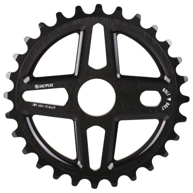 Plus Center Chainring Teeth: 28 6061-T6 Aluminum Black