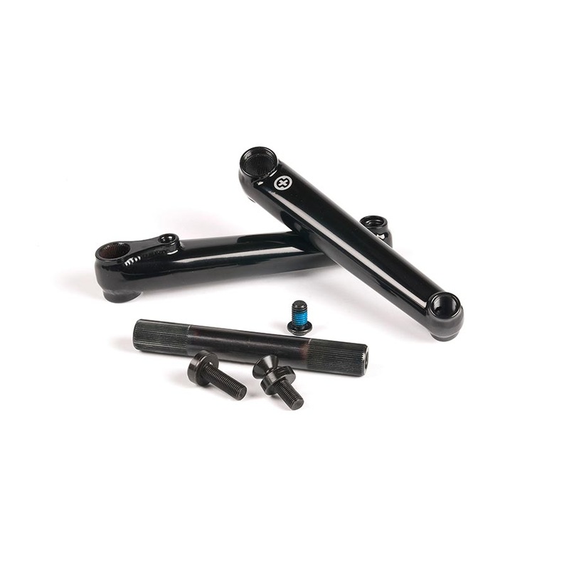 Plus Metron48 Crankset Spindle: 19mm 19mm 175mm Black BMX Set