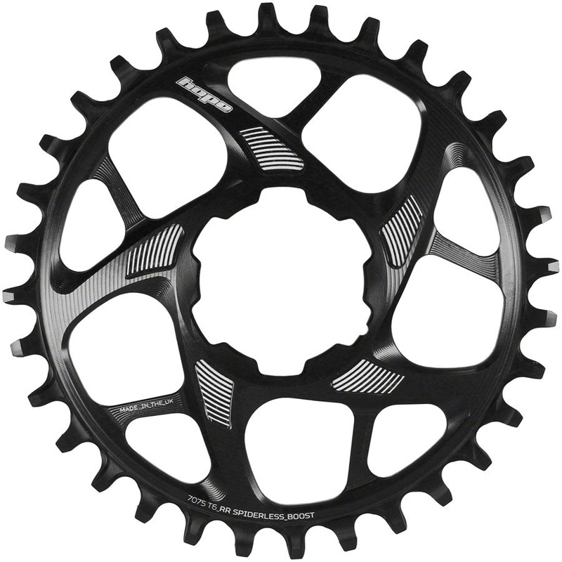 Spiderless Retainer Chainring – 34t Boost  Direct Mount R22 Black