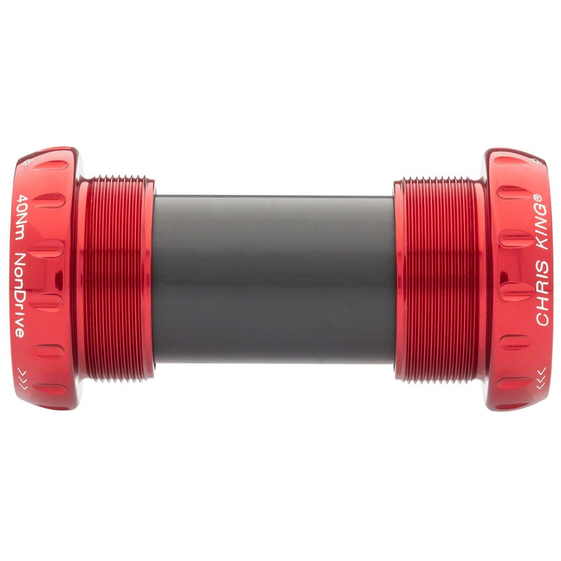 ThreadFit 24 Bottom Bracket Fit Kit 4 – English For Shimano Hollowtech II Red
