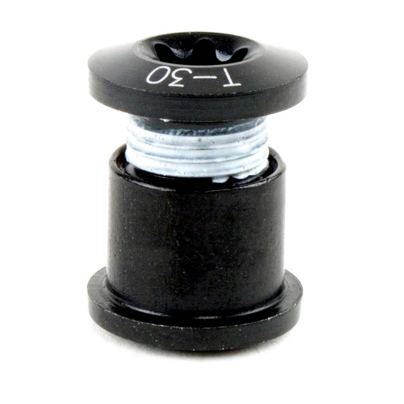 Torx T-30 Alloy Double Chainring Nut/Bolt Set tool BLK