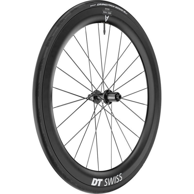 ARC 1400 DiCut 55 Rear Wheel – 700 12 x 142mm Center-Lock HG11 Road/XDR Ratchet EXP 36 BLK WTS w/GP5000 STR Tire