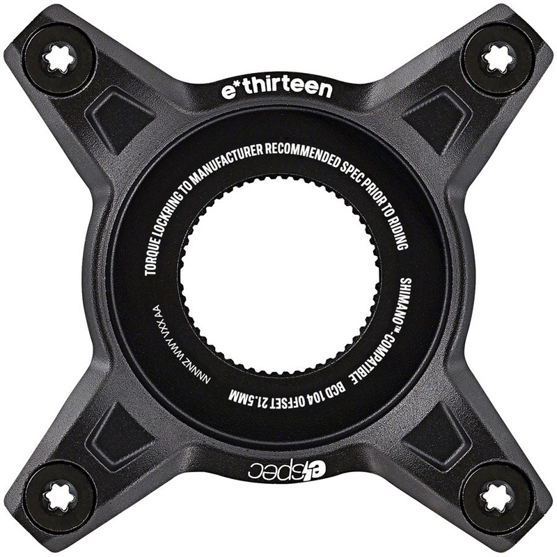 e*spec 104BCD Aluminum Direct Mount Spider – 104BCD 55mm CL Incl. Bolts Shimano EP8 BLK