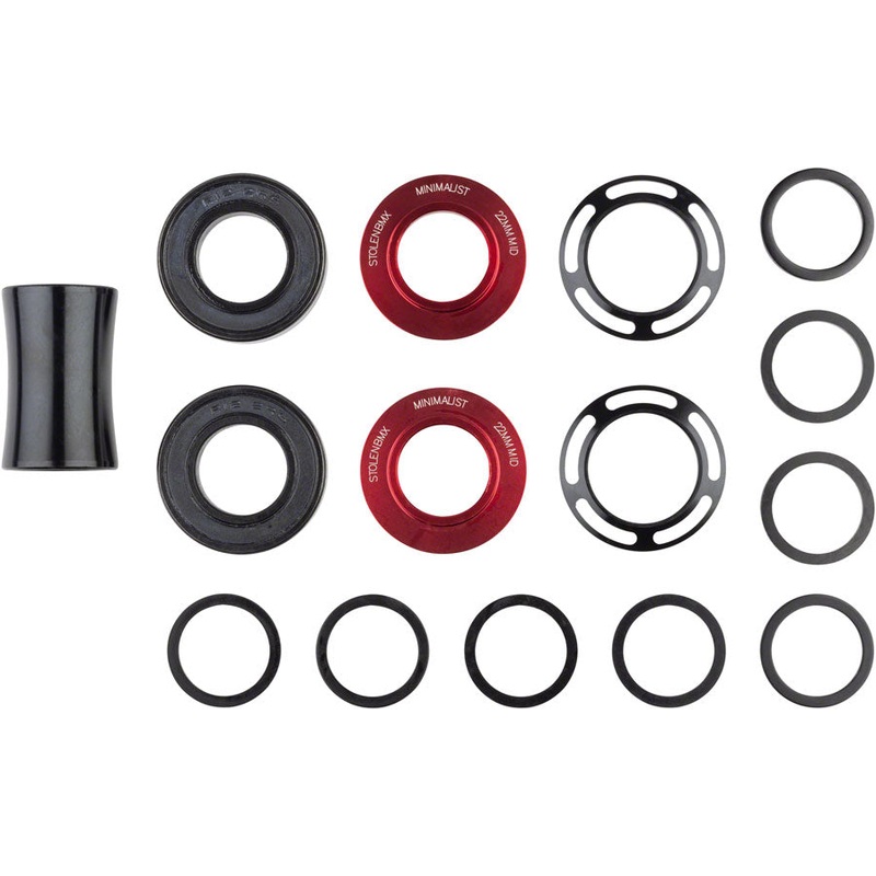 Minimalist Bottom Bracket – Mid 22mm Red