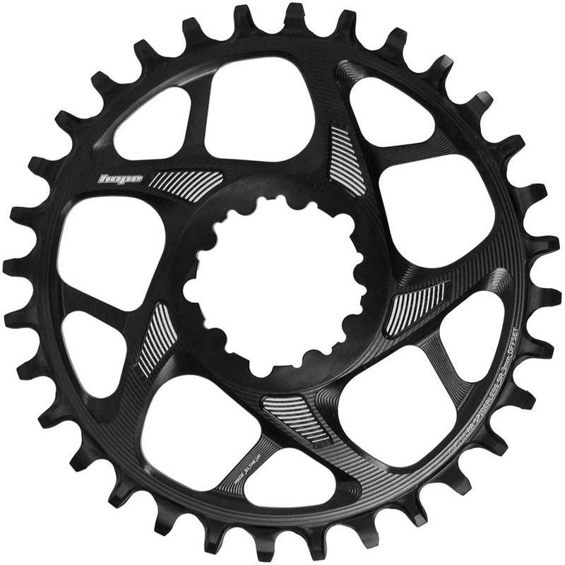 Spiderless Retainer Chainring – 30t SRAM Direct Mount 3mm Offset R22 BLK