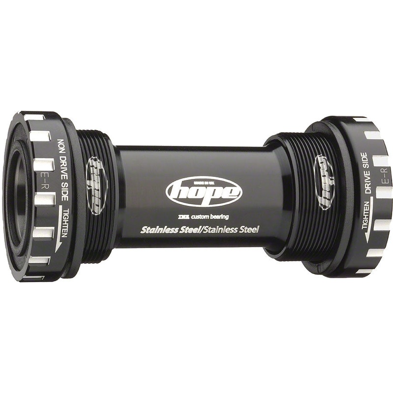 BSA Threaded Bottom Bracket – 68/73 For 24mm Spindle Stainless Black