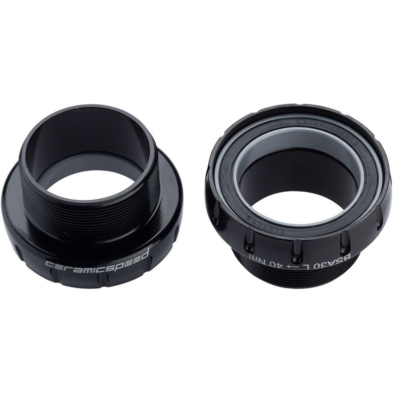 BSA30 MTB Bottom Bracket – BSA Thread 30mm Spindle Coated Races BLK