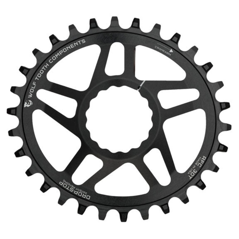 Elliptical Direct Mount Chainring – 28t RaceFace/Easton CINCH Direct Mount Drop-Stop 6mm Offset BLK