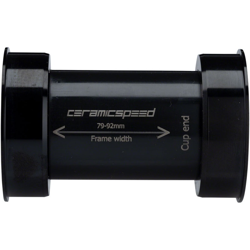 EVO386 Bottom Bracket – 86mm 24mm Spindle Coated Races Black