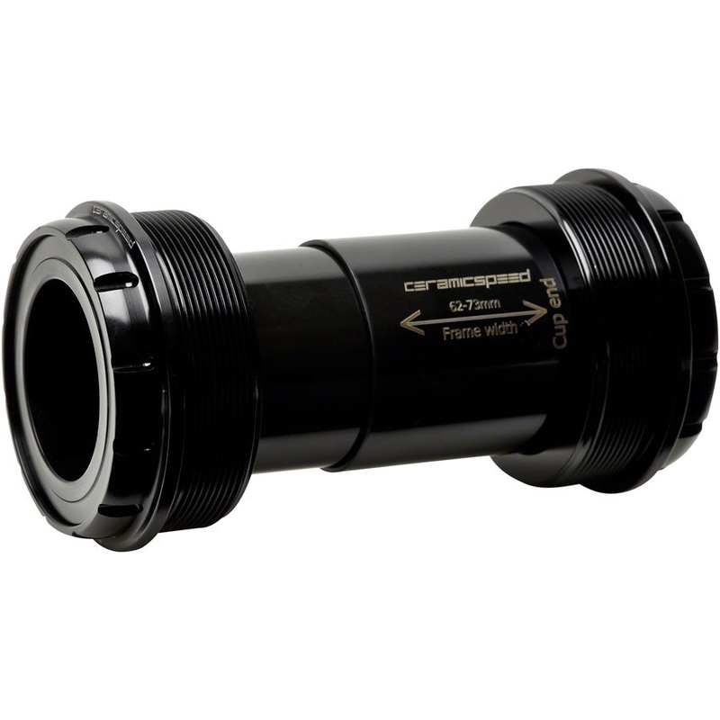 T47/73 Bottom Bracket – Shimano MTB Coated Races Black