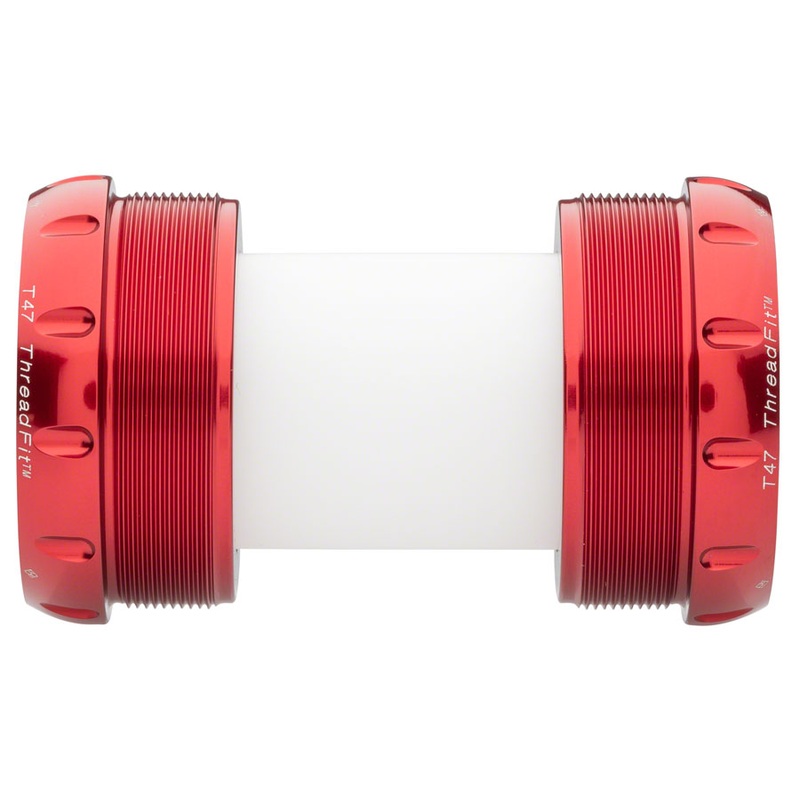 ThreadFit T47 30x Bottom Bracket Fit Kit 5 – T47 For 30mm Spindles Red