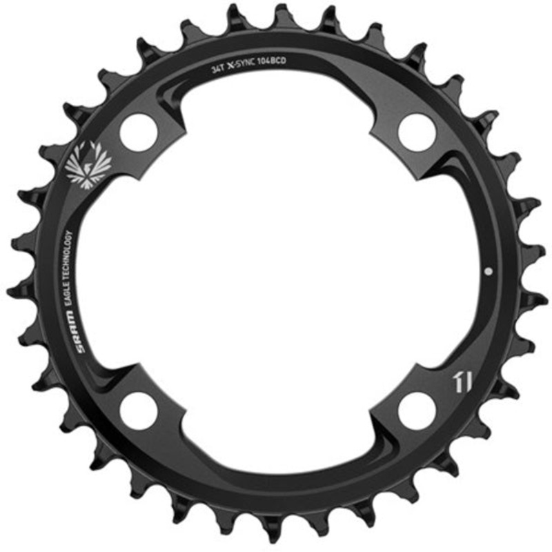 X-Sync 2 Eagle Chainring – 32t 104mm BCD 12-Speed Aluminum BLK Mahle