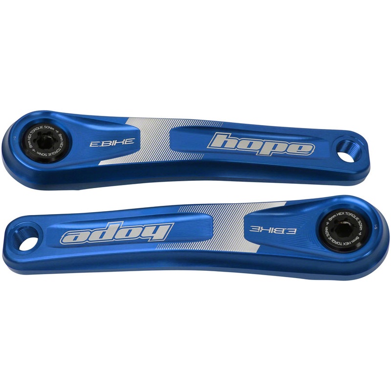 Ebike Crank Arm Set – 155mm ISIS Specialized Offset Blue
