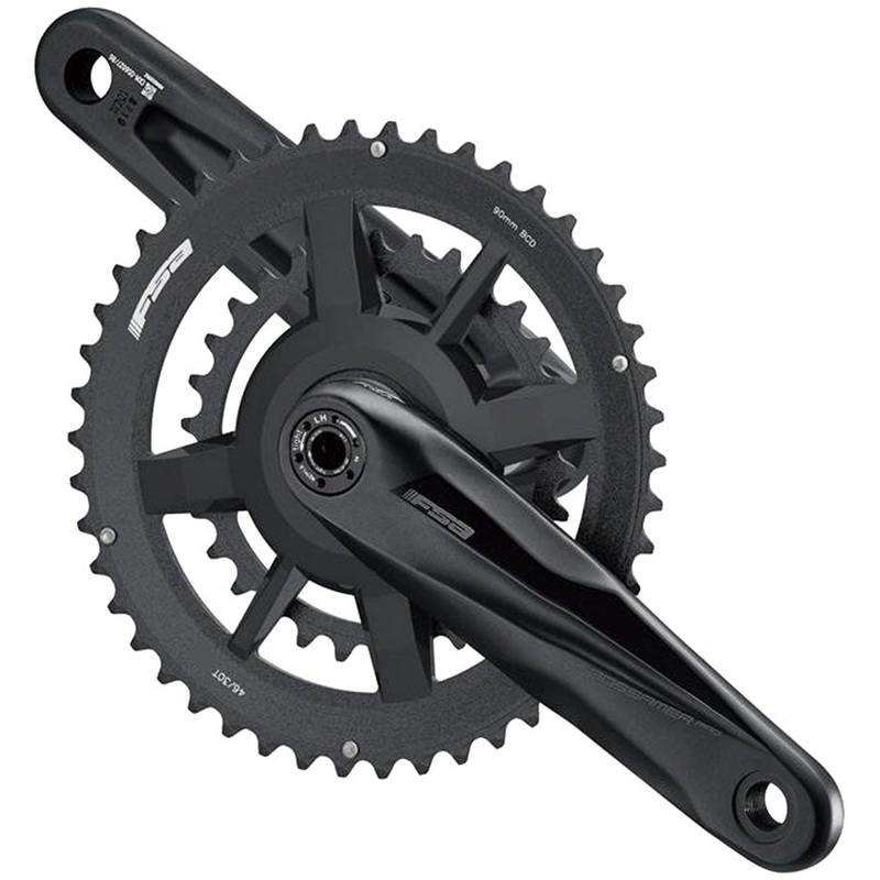Gossamer Pro AGX+ 2x Crankset – 172.5mm 11-Speed 46/30t DM/90 BCD 24mm MegaExo Spindle N11 BLK