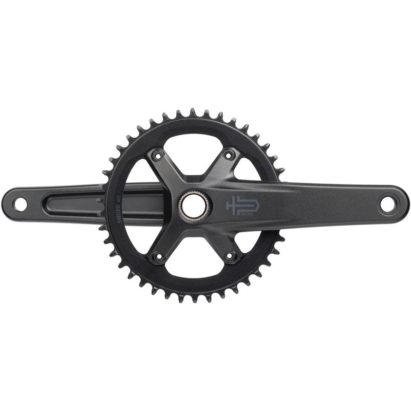 Sword 1x Crankset – 175mm 10-Speed 42t 110 Asym BCD  24mm Spindle BLK