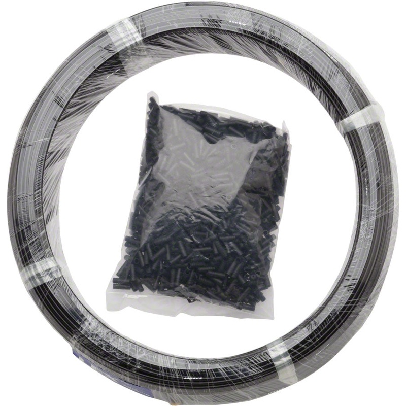 Basics Derailleur Housing – 4mm 200M Shop Box with End Caps Black