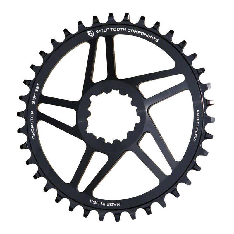 Direct Mount Chainring – 40t SRAM Direct Mount For SRAM 3-Bolt 6mm Offset Drop-Stop B Flattop Compatible BLK